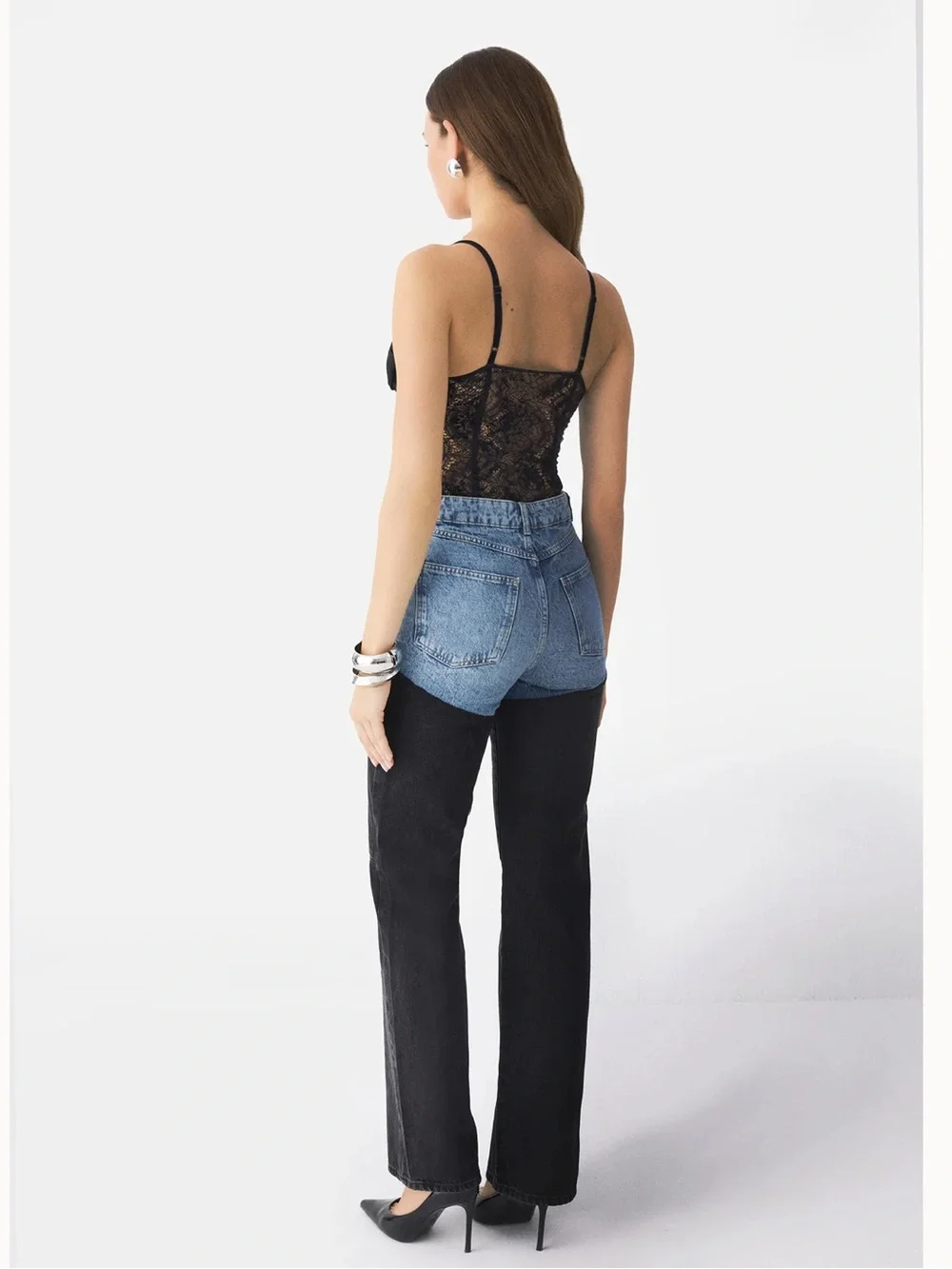 Two tone viral PIRAL jeans - Picture 5 of 5